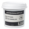 WinnWell Ice hockey puck pail bundle of 18